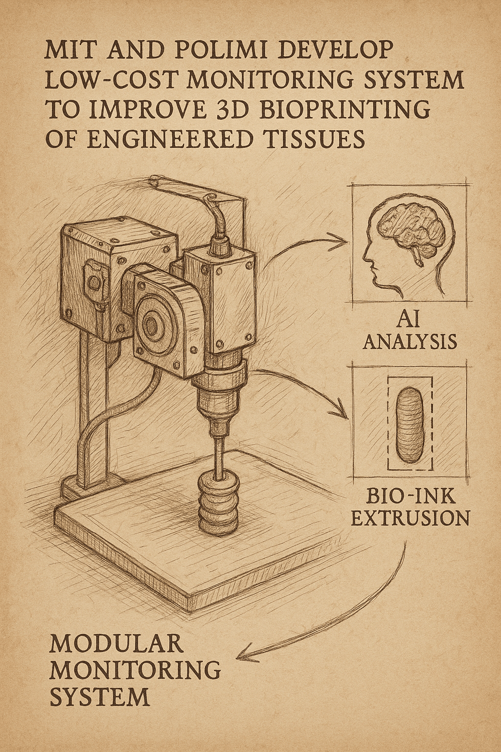 MIT and Polimi Develop Low-Cost AI Monitoring System to Improve 3D Bioprinting of Engineered&nbsp;Tissues